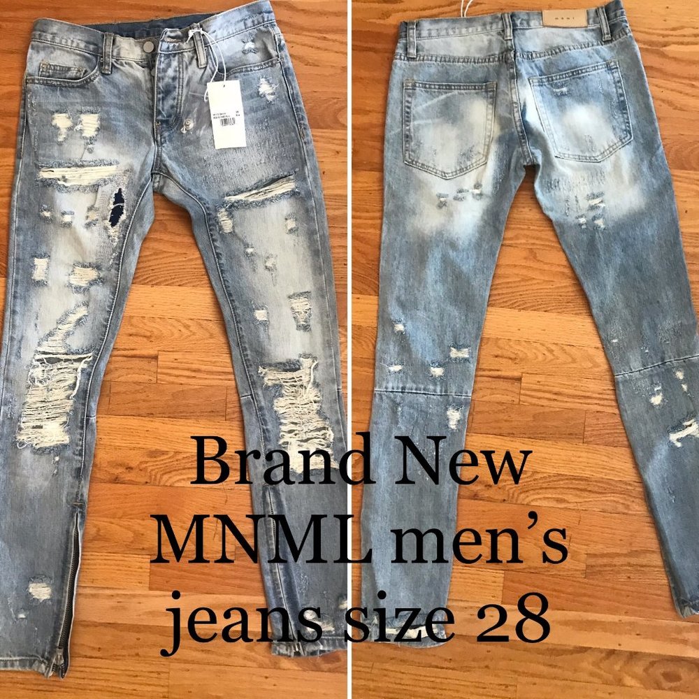 Brand New MNML Men's Jeans Sz 28